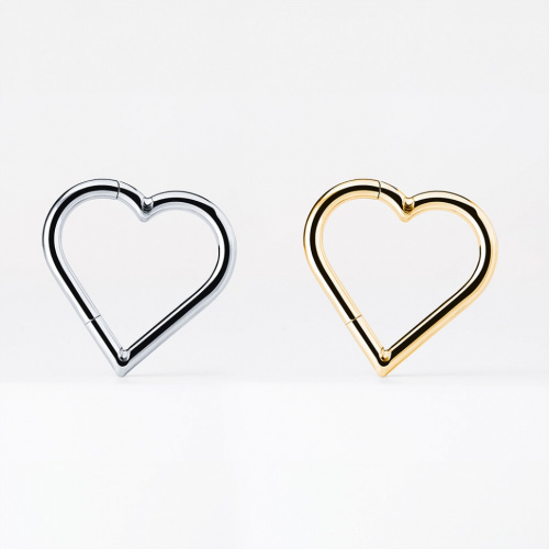 Кольцо-кликер Love Simple Gold 1.2 мм (16 G) фото 2